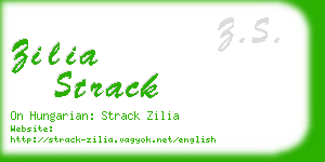 zilia strack business card
